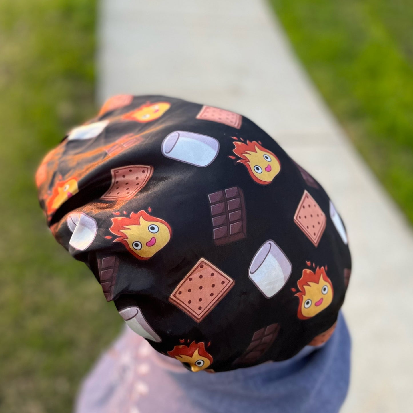 S'mores Satin Bonnet w/ tie