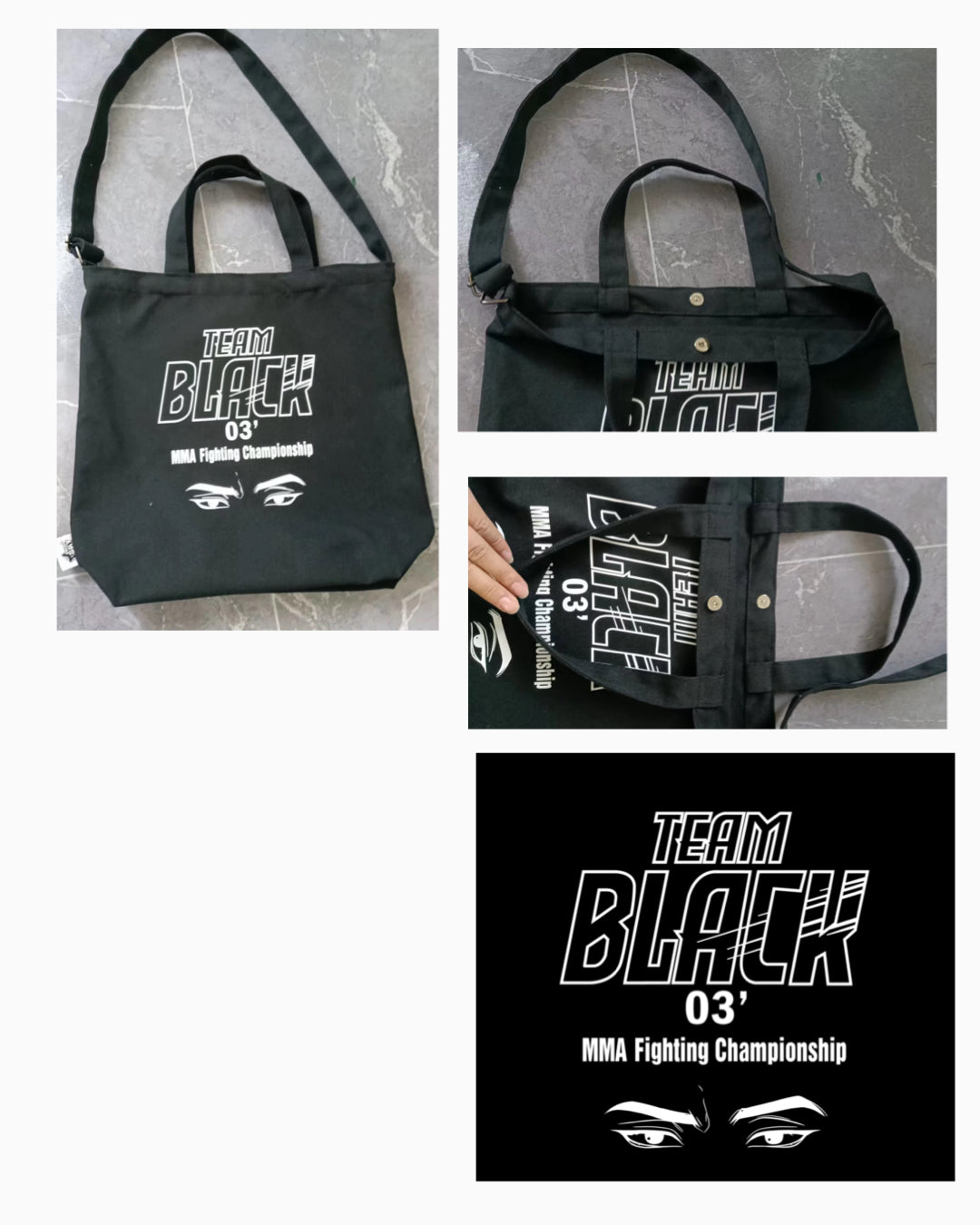 Team Black Tote bag
