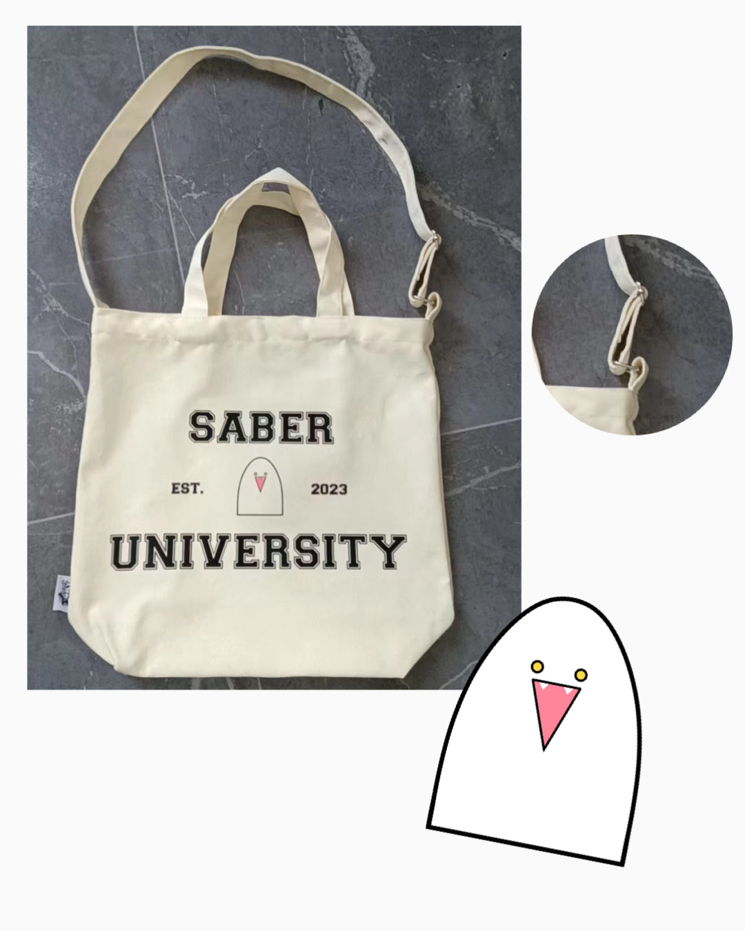 Saber University Tote Bag