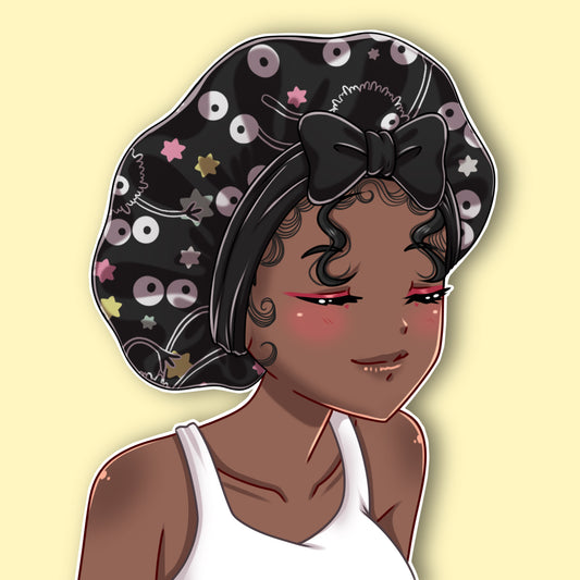 Soot Sprite Satin Bonnet w/tie