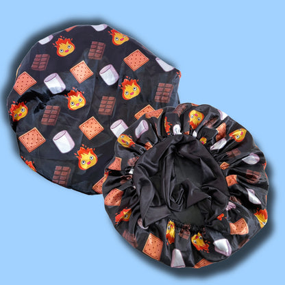 S'mores Satin Bonnet w/ tie