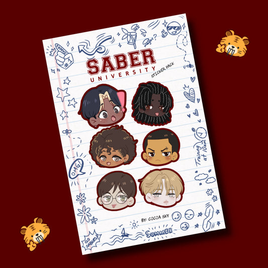 Saber Boys Sticker Pack