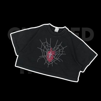 Chained Heart Cropped Tee