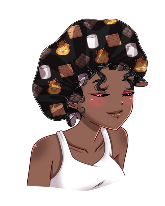 S’mores satin bonnet (no tie)