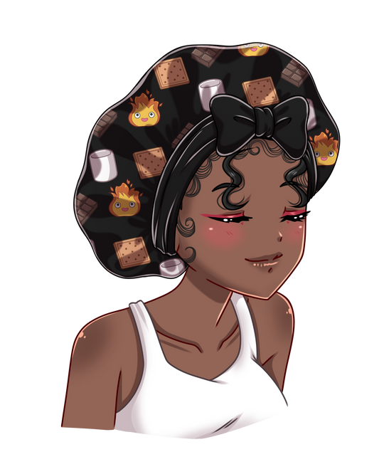 S'mores Satin Bonnet w/ tie